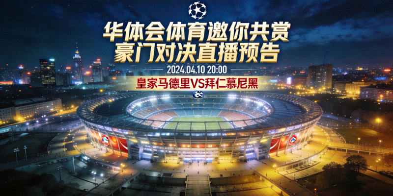 欧冠主题夜景，华体会体育邀你共赏豪门对决直播预告