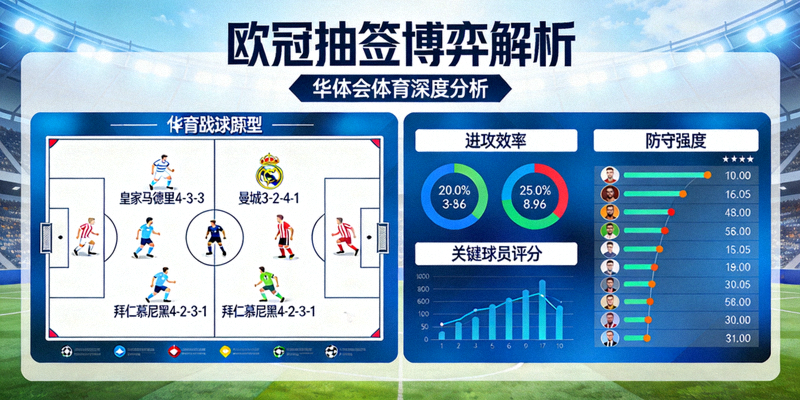 战术板展示欧冠各队阵型与数据，华体会体育深度解析抽签背后的博弈